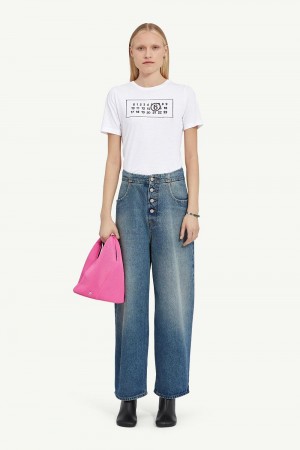 Maison Margiela Blue Denim Trousers Albastri | RO_MM14816