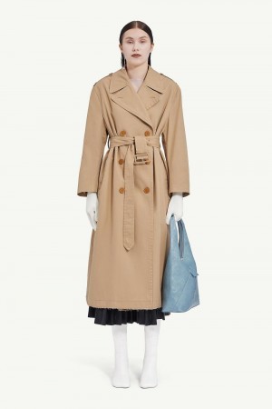 Maison Margiela Classic Trench Coat Kaki | RO_MM42876