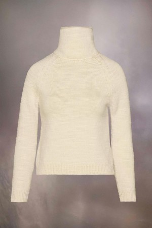 Maison Margiela Knit High-neck Sweater Albi | RO_MM43601