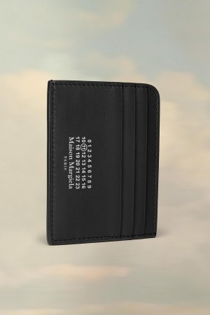 Maison Margiela Leather Cardholder Negrii | RO_MM67945