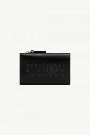 Maison Margiela Numeric Logo Trifold Wallet Negrii | RO_MM31442