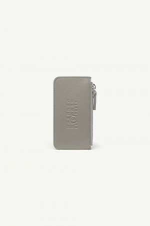 Maison Margiela Numeric Zip Card Holder Gri | RO_MM54722