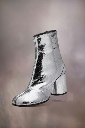 Maison Margiela Tabi Broken Mirror Boots Argintii | RO_MM21640