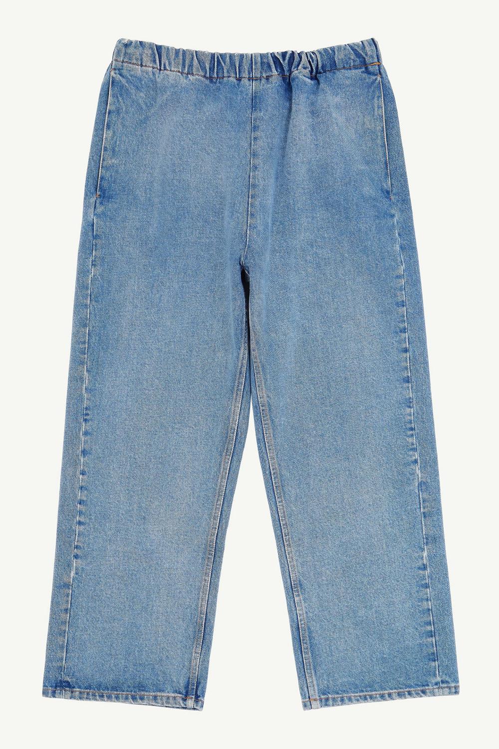 Maison Margiela Cropped Blue Denim Trousers Albastri | RO_MM79407