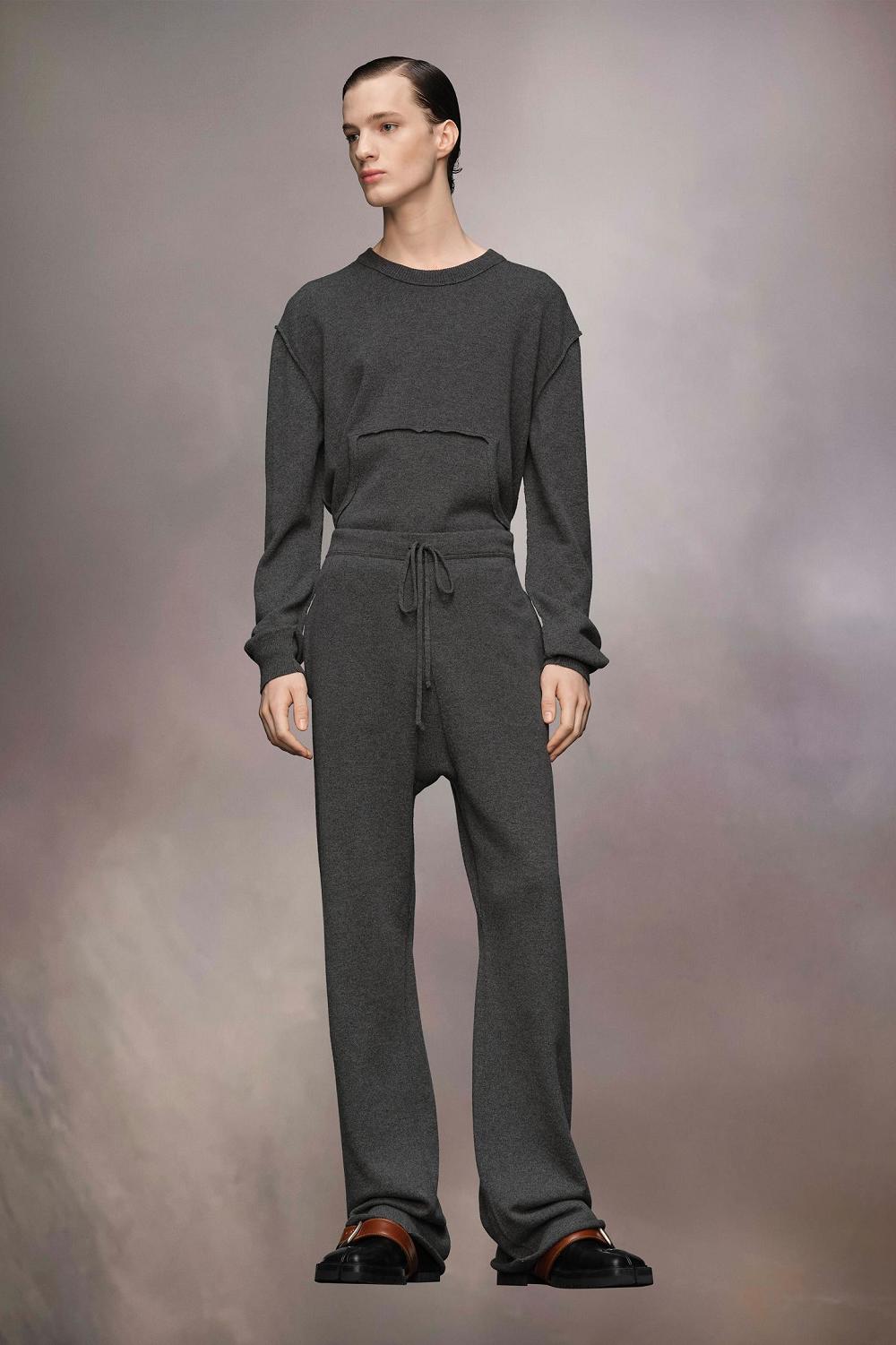 Maison Margiela DéCortiqué Cashmere Trousers Gri Inchis | RO_MM87792