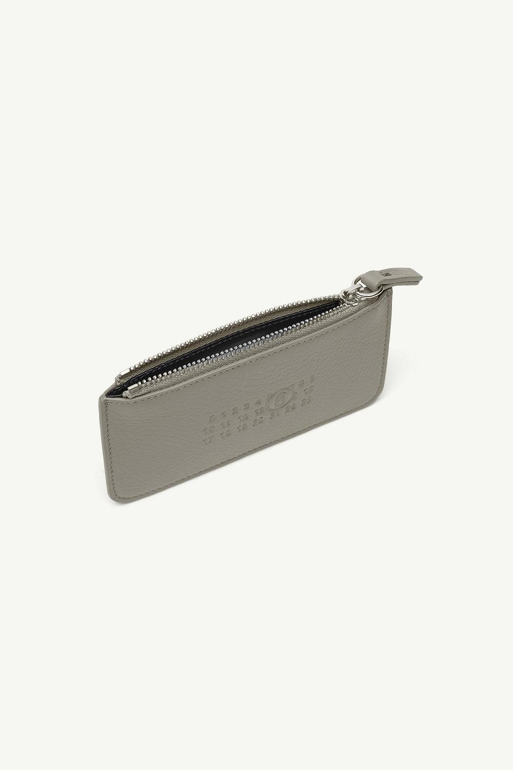 Maison Margiela Numeric Zip Card Holder Gri | RO_MM54722