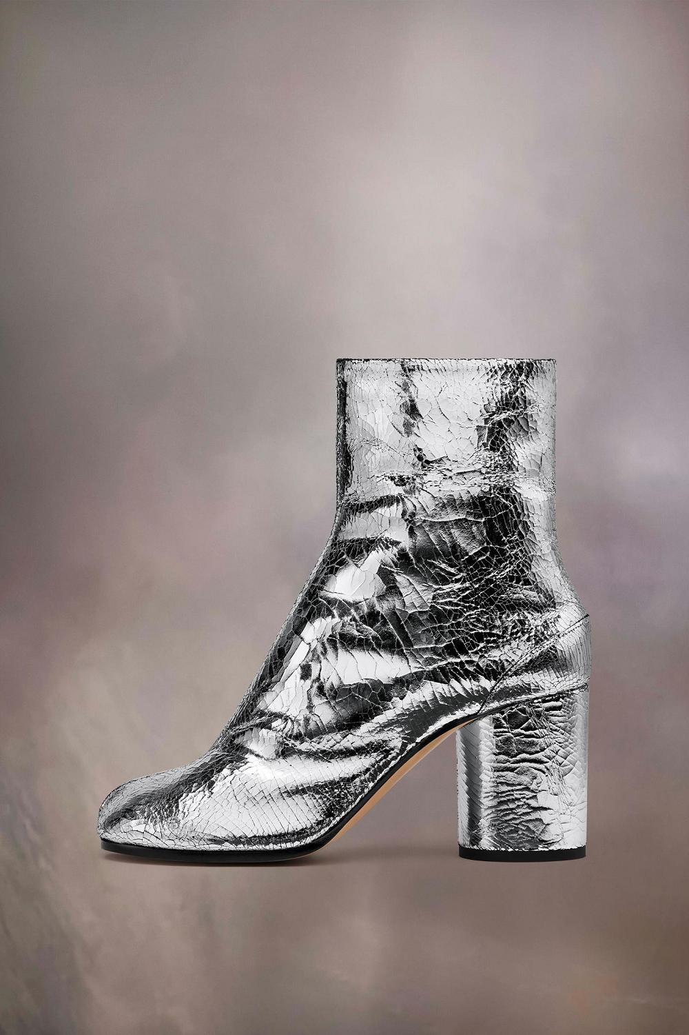 Maison Margiela Tabi Broken Mirror Boots Argintii | RO_MM21640